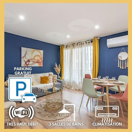 Amja Proche Clinique Saint-Roch Apt 3 Chambres 3 Salles De Bain Parking Gratuit Ideal Famille Groupe Coworking 10 Min Centre Ville 10 Min Plage 5 Min Sortie Autoroute مونبيلييه المظهر الخارجي الصورة